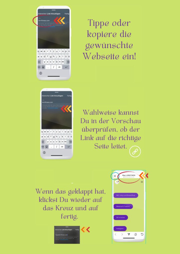 Link in Instagram Story Einfügen Anleitung