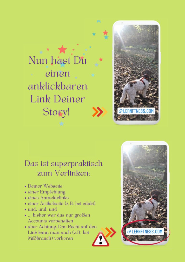 Link in Instagram Story Einfügen Anleitung