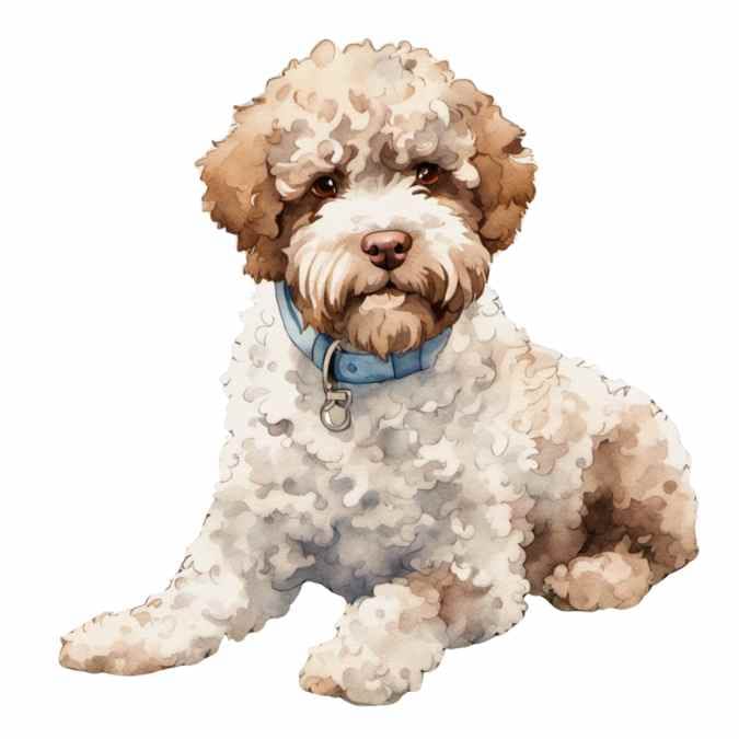 Lagotto Romagnolo - Lagotto.Happy.Joe - Schulhund und Model für ein kreatives Malbuch