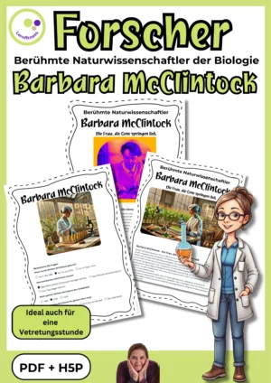 Titelblatt des Forschermaterials zu Barbara McClintock für die Sekundarstufe I