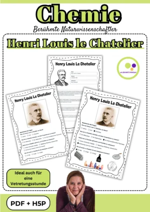 Titelblatt des Forschermaterials über Henri Louis Le Chatelier für Chemie