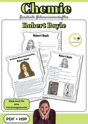 Titelblatt des Forschermaterials über Robert Boyle für Chemie und Physik